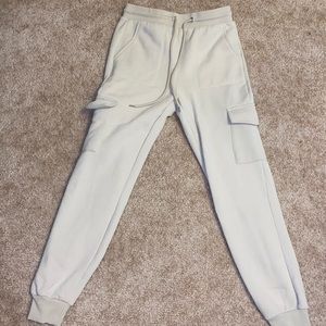 Small cream colored joggers